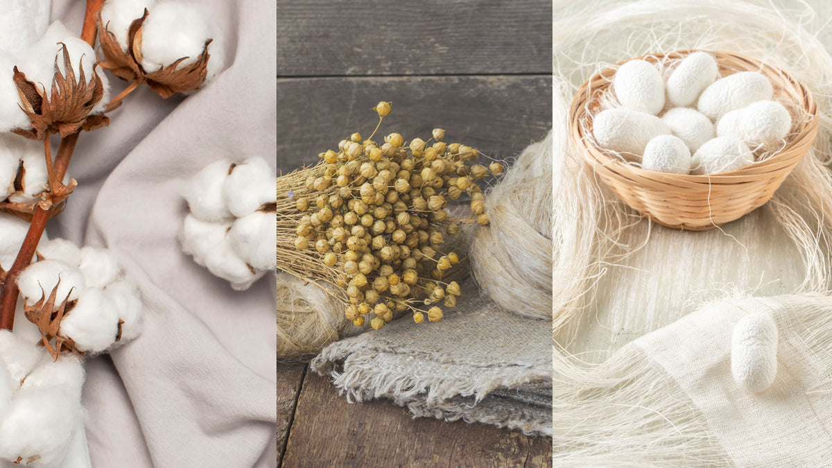 cotton, linen, silk - natural fabrics