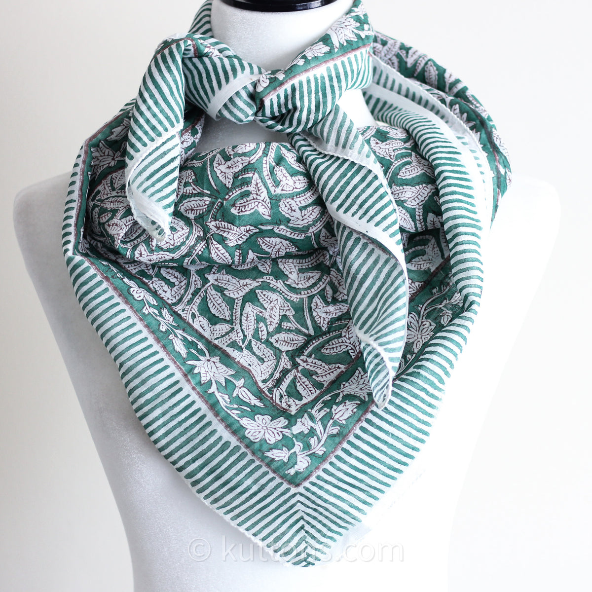 soft and airy mul cotton bandana scarf 
