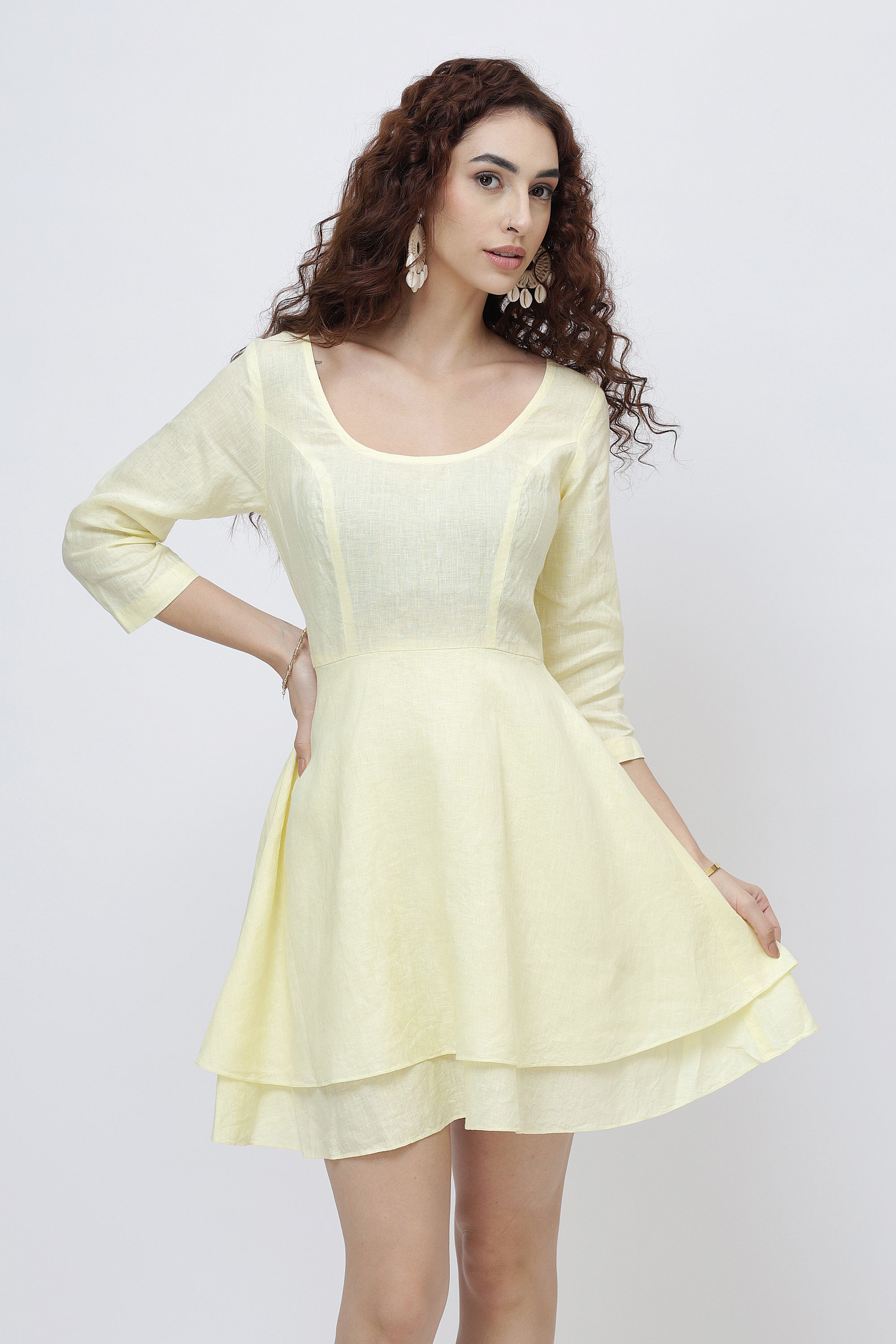 european linen dress