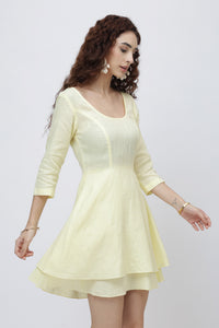 breathable linen dress
