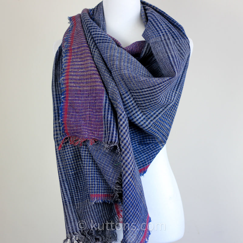 blue cotton scarf
