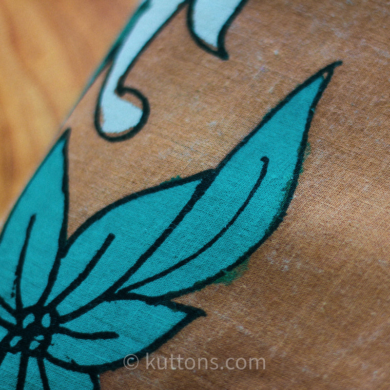 hand painted natural colours