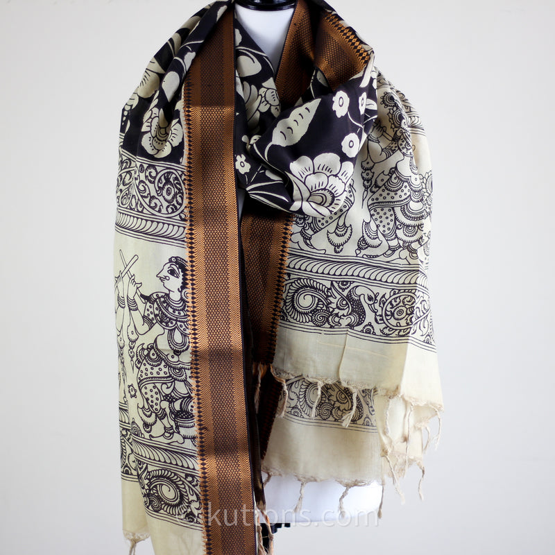 kalamkari shawl wrap
