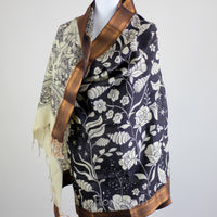 natural hand painted kalamkari shawl