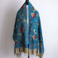 hand-painted kalamkari ethnic cotton wrap