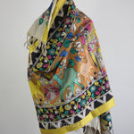 hand painted kalamkari natural colours