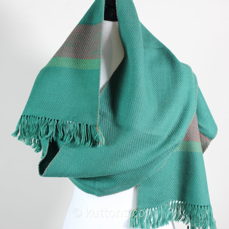 handspun, handwoven womens winter scarf