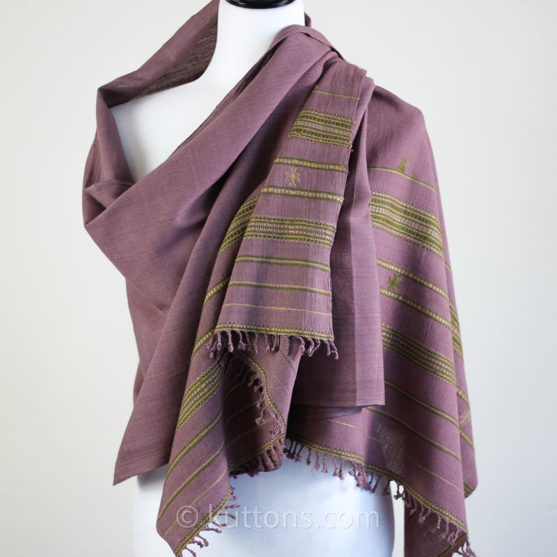 handcrafted organic kala cotton scarf