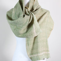 handmade winter stole - green