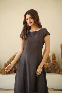 party wear soft pure linen dress