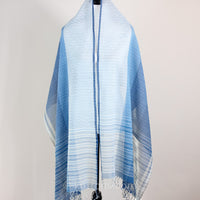 100% cotton stole scarf - handwovem, naturally dyed