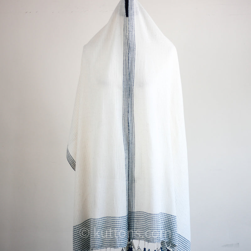 Organic Cotton Wrap, Dyed with Natural Dyes - Handspun & Handwoven by Women Weavers