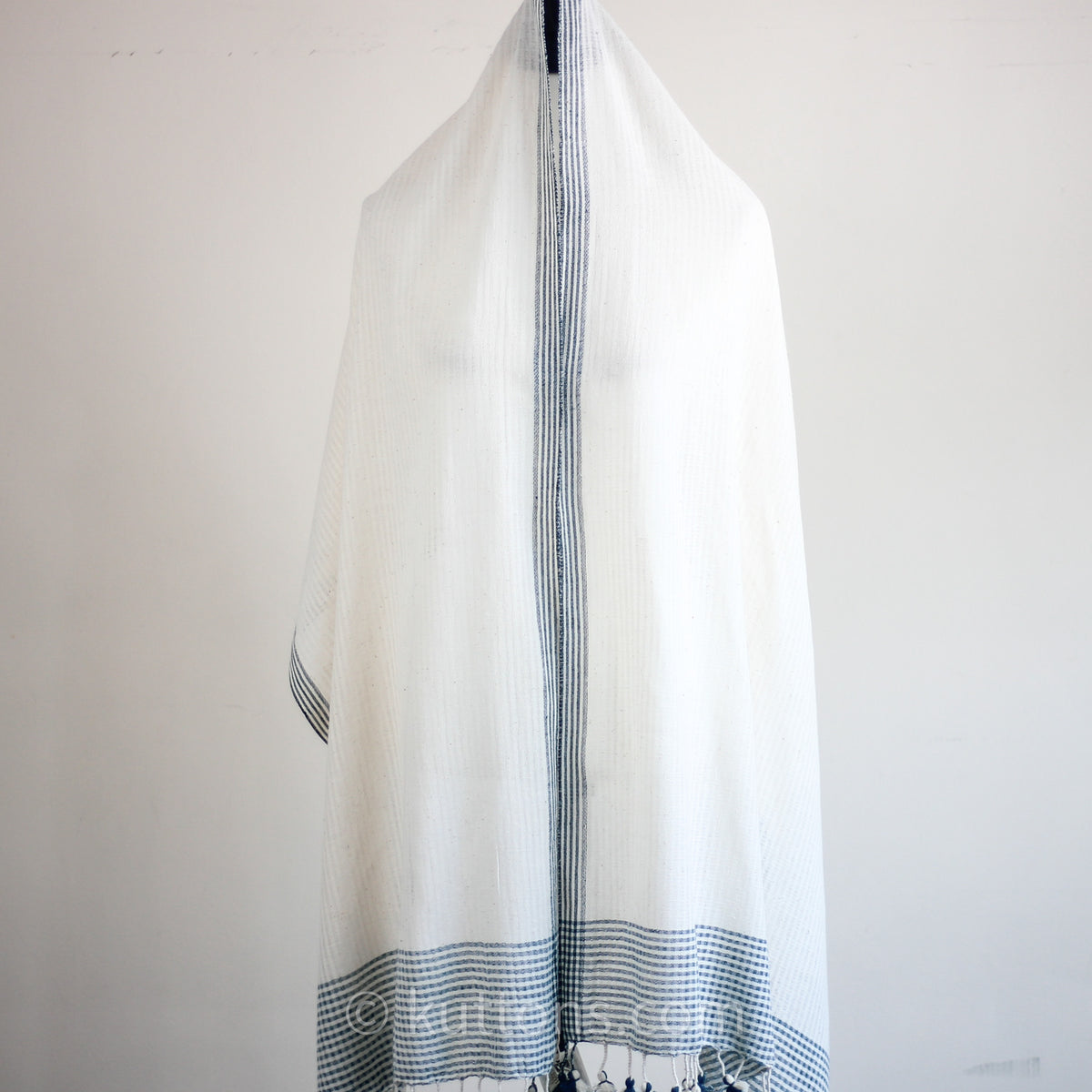 Organic Cotton Wrap, Dyed with Natural Dyes - Handspun & Handwoven by Women Weavers