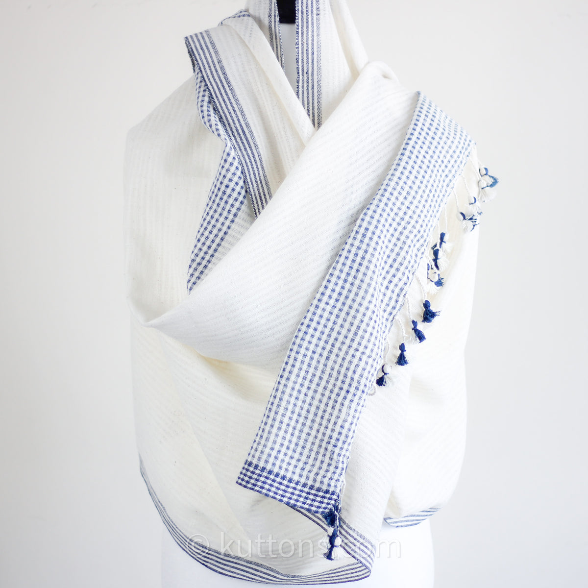 handmade organic cotton scarf for women