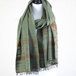 hand woven organic kala cotton scarf wrap
