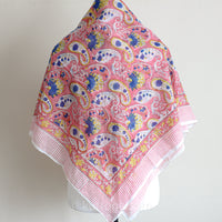 pink handmade cotton bandanas