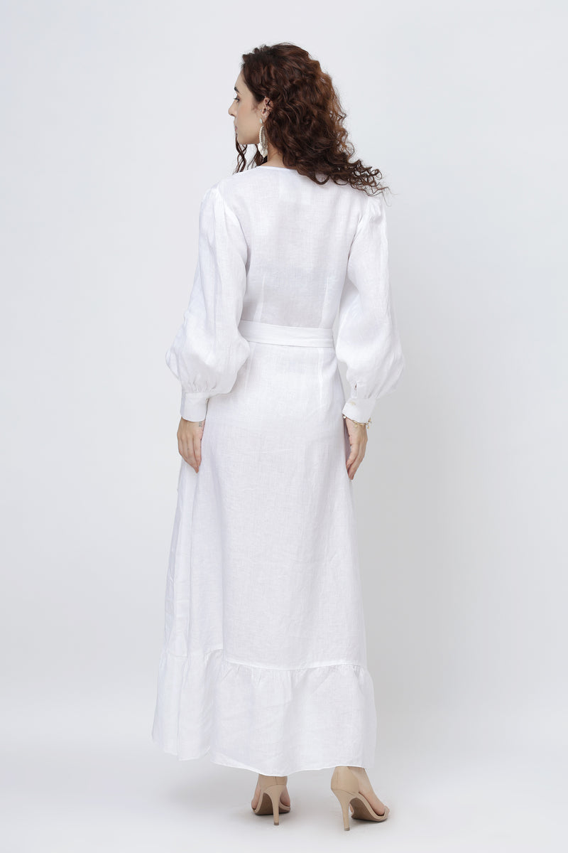 linen two piece dress Cotton Linen Two-Piece Set