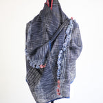 organic cotton stole, naturally dyed