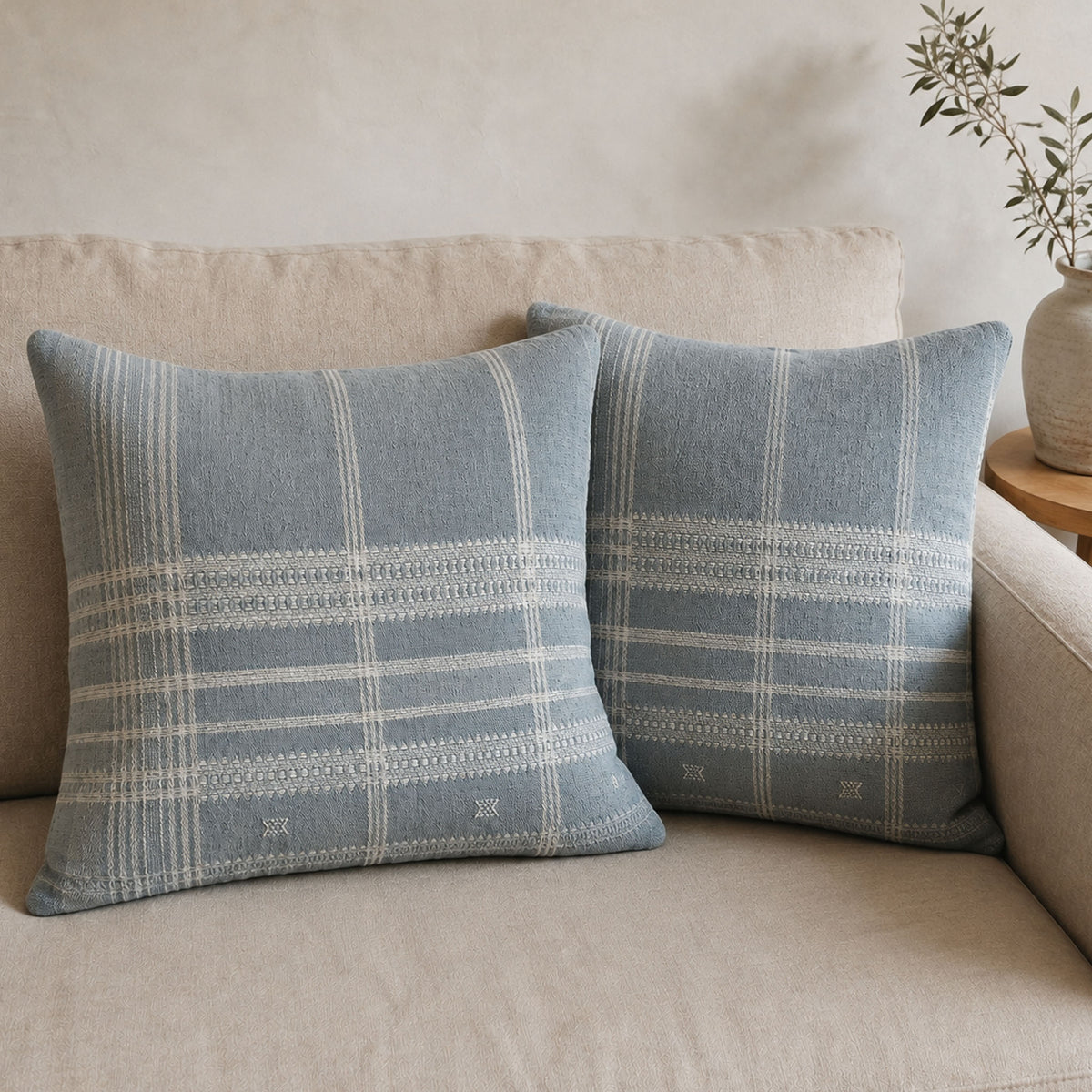 cushion cover - blue