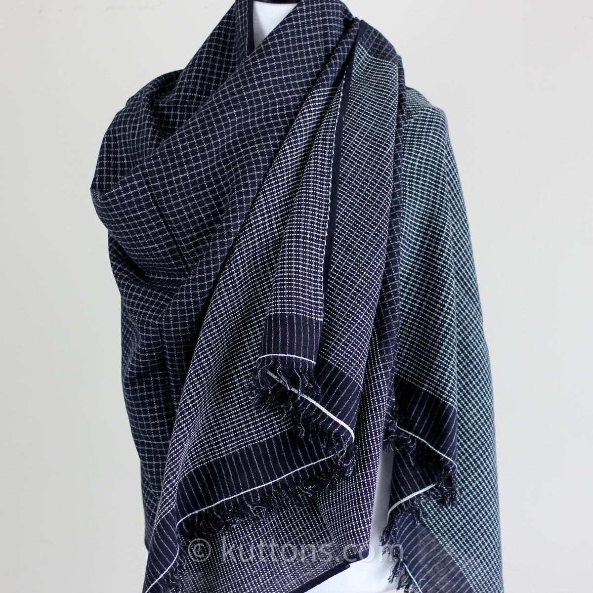 handwoven cotton stole