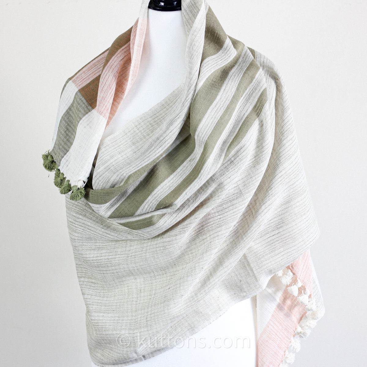 100% organic cotton stole