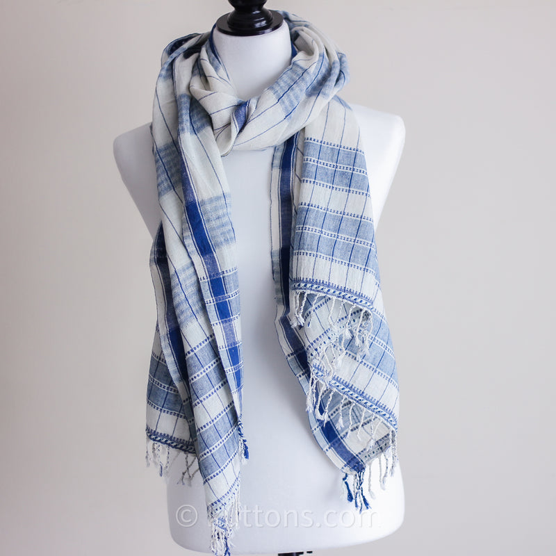 100% Kala Cotton wrap with tassels