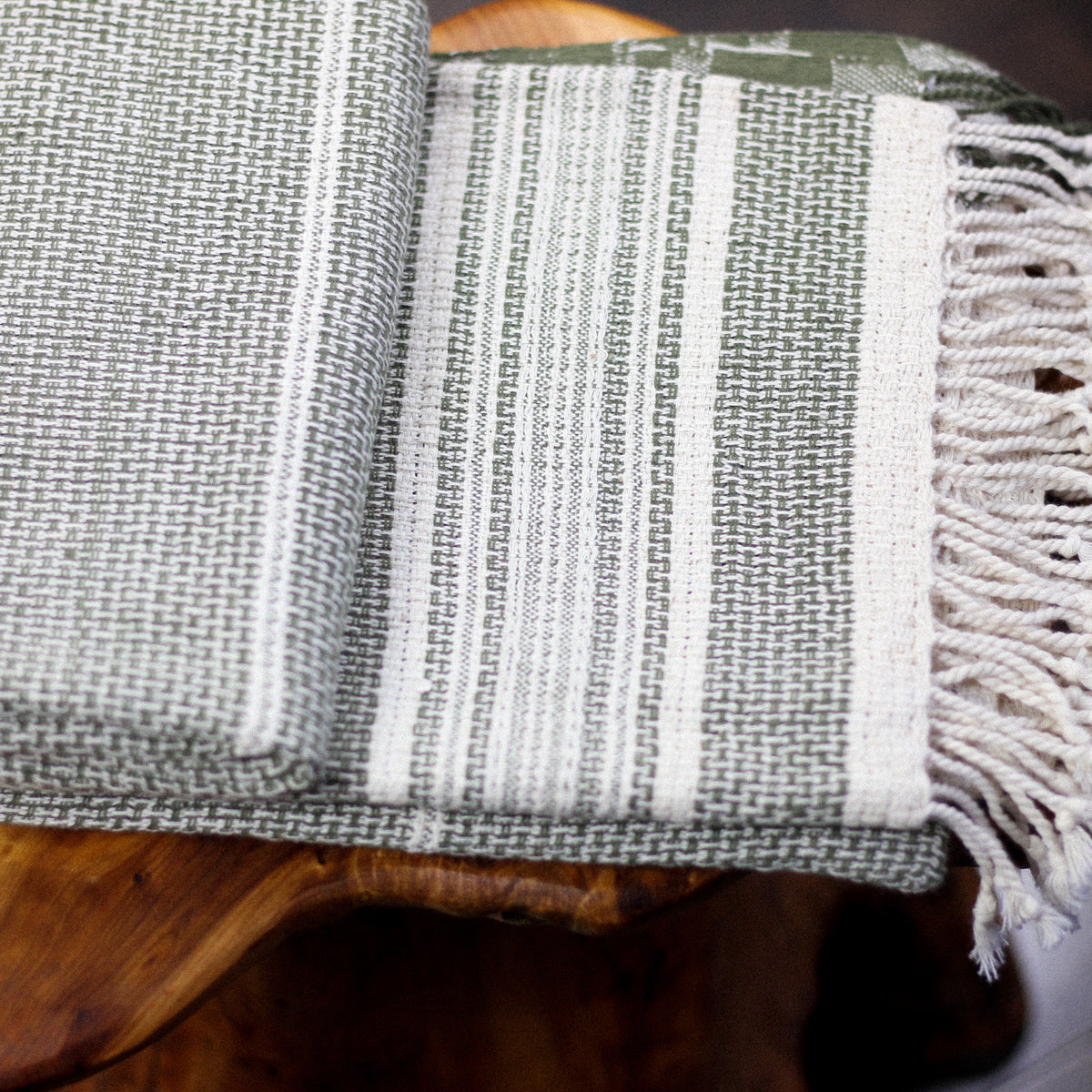 handwoven organic cotton decorative towel