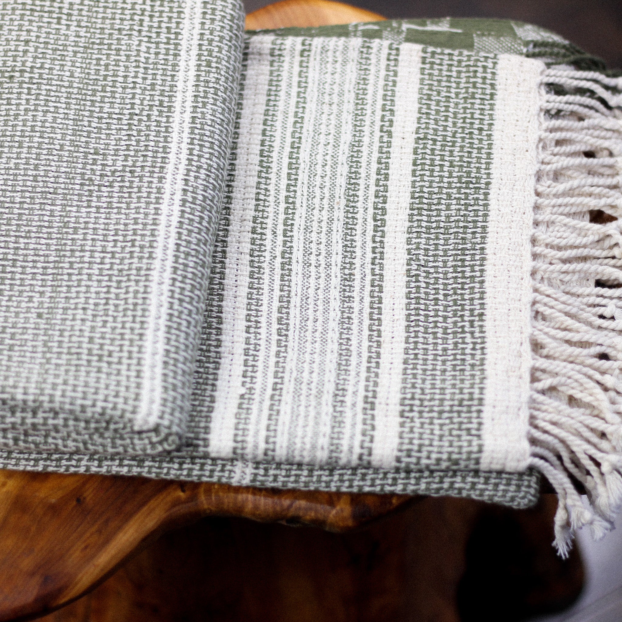 handwoven organic cotton decorative towel