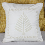 Applique Work Cotton Cushion Cover - Handcrafted Decorative Pillow