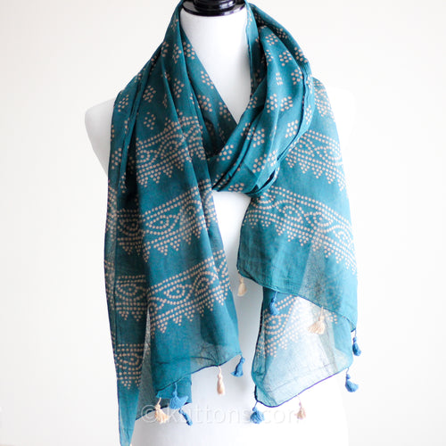hand printed cotton wrap