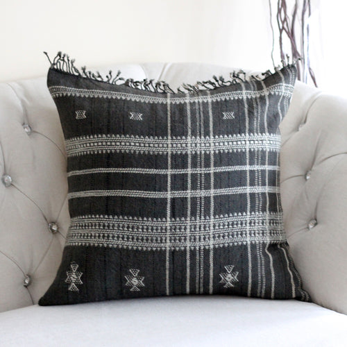 bhujodi dark gray sofa pillow cover
