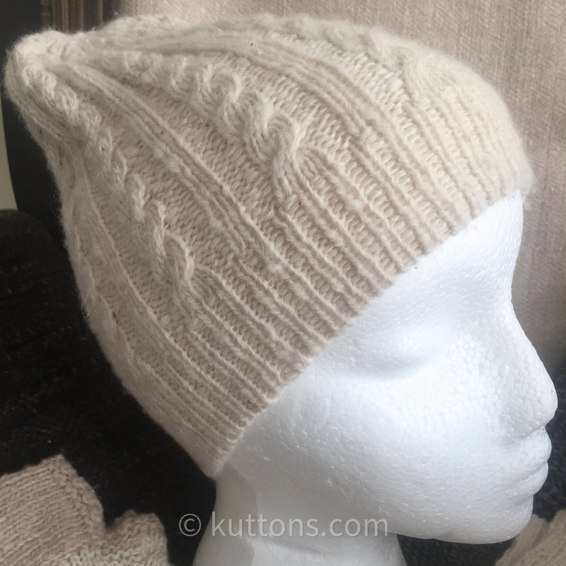 pure cashmere women's skull cap hat 