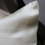 Decorative silk pillow cover - Floral embroidered cushion cover, close up view