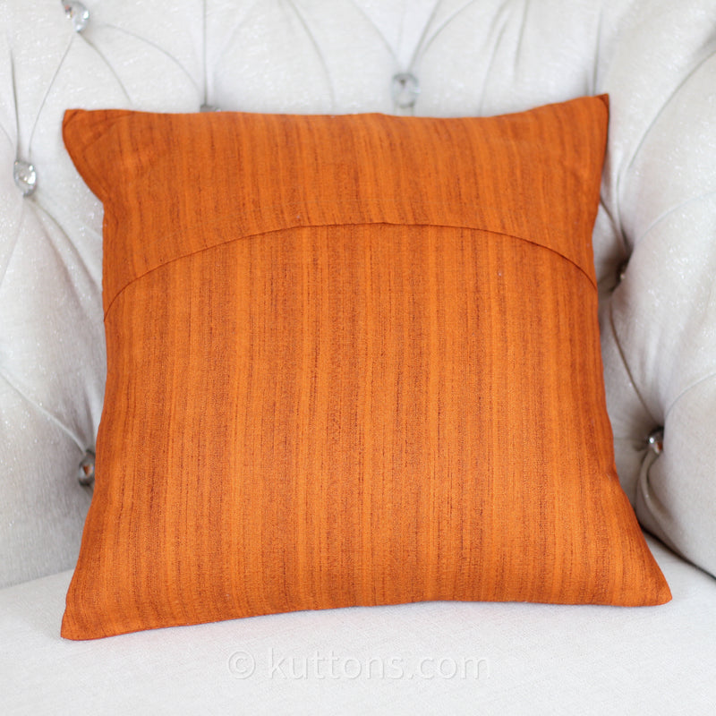 silk embroidered decorative throw pillow