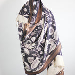 ethnic wrap hand painted with natural dyes 