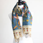 Natural Colours Handpainted Cotton Stole Wrap