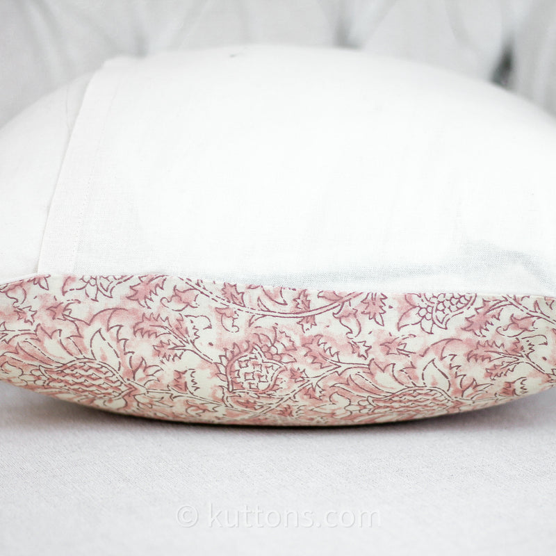 printed cotton pillow cover