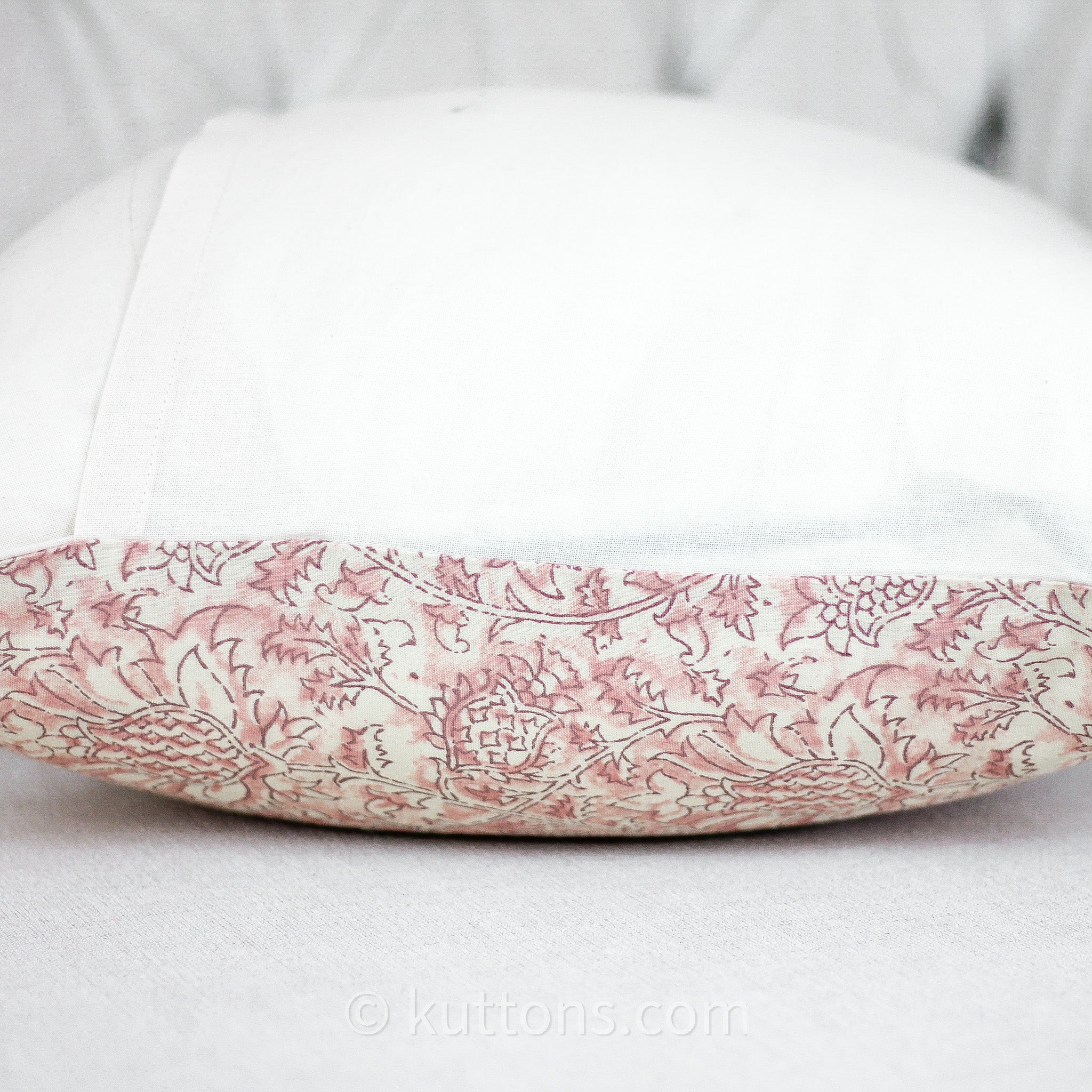 printed cotton pillow cover