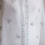 Madhubani hand painted linen stole wrap