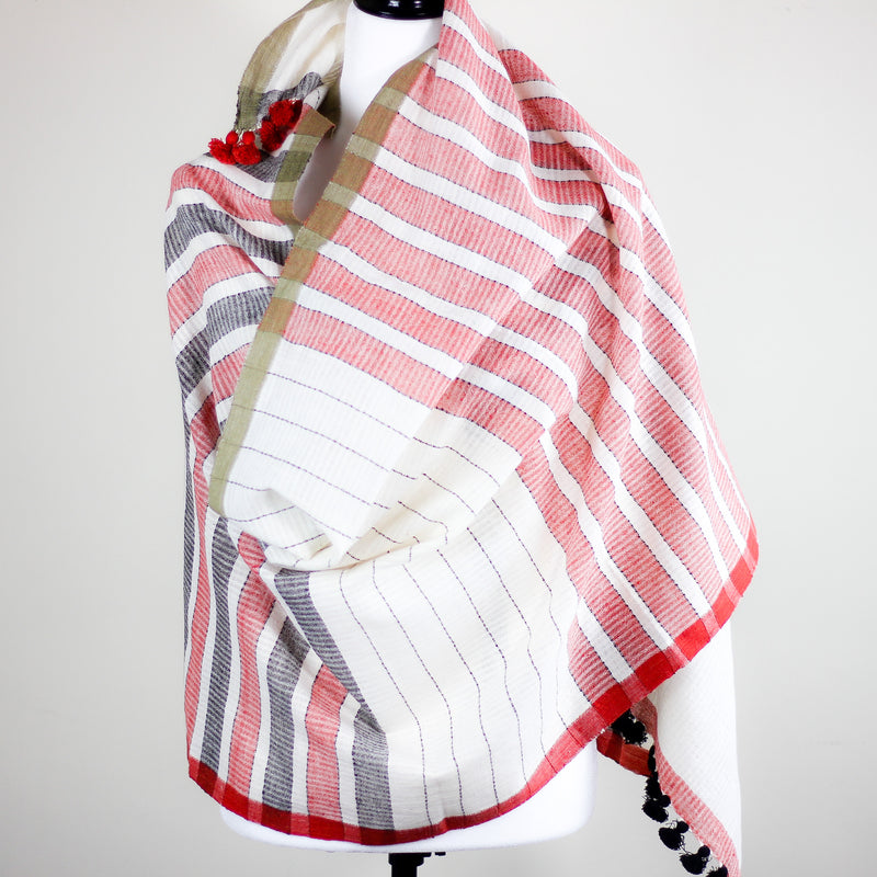 handwoven natural colours wrap