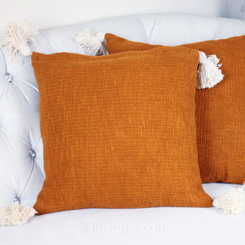 Tassels Cotton Throw Pillow