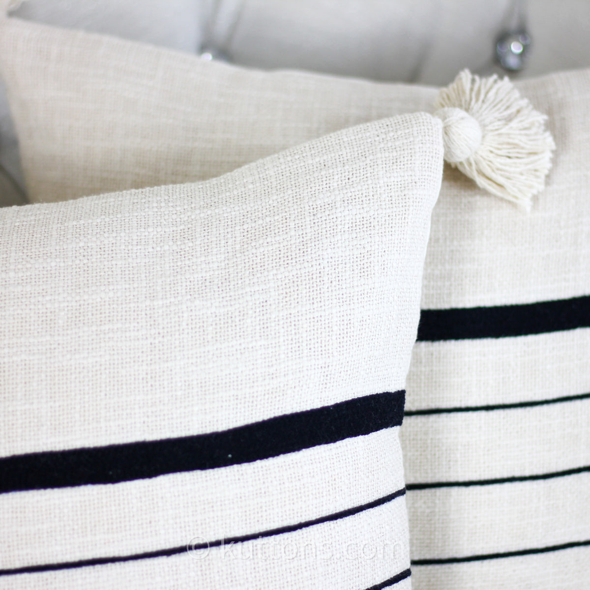 textured cotton handcrafted cushion cover