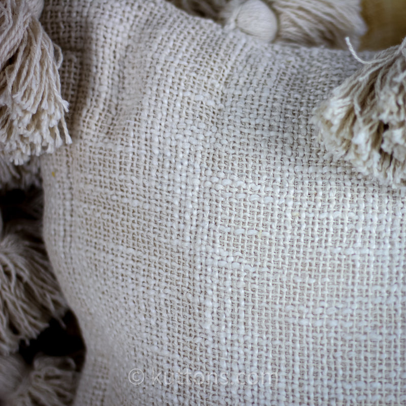 textured cotton cushion covers