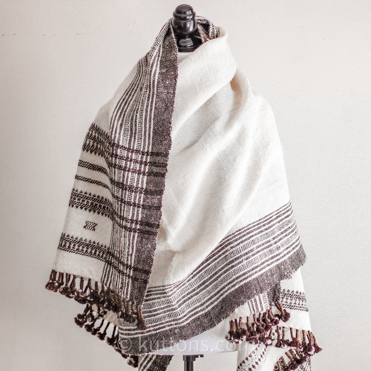 handloom handmade rustic wool wrap throw