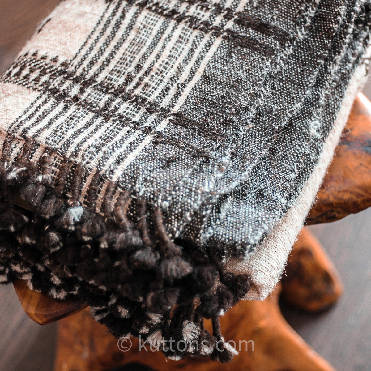 handmade raw authentic pure desi wool shawl