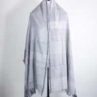 Handspun & Handwoven Organic Cotton Scarf Wrap