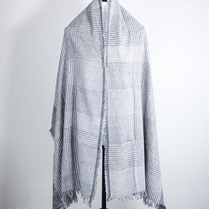 Handspun & Handwoven Organic Cotton Scarf Wrap