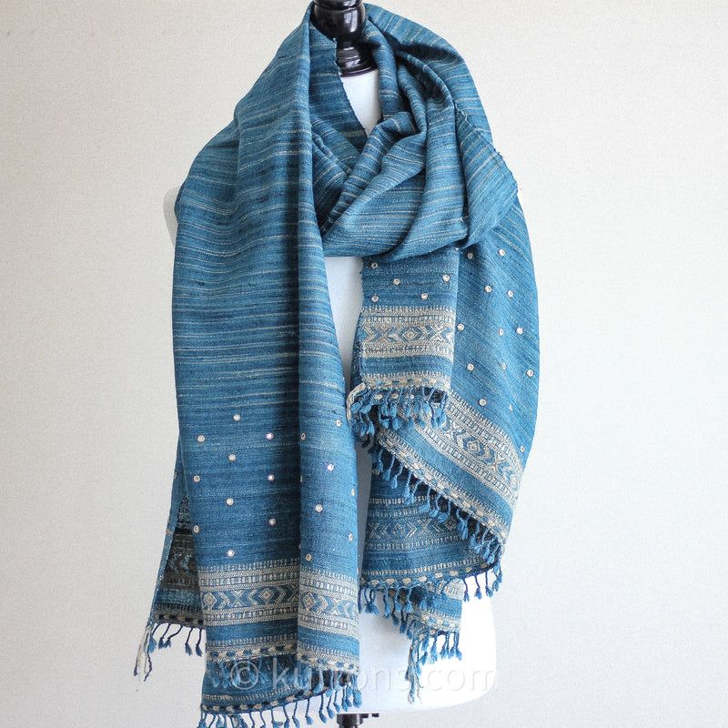 Embriodered Shawl - Wool & Silk