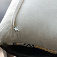 Handwoven Jute & Cotton Boho Kilim Pillow Cover Sets - Throw Pillows | Cream-Yellow, (Set of 2, Multiple Options), 18x18"