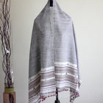 Cotton wrap with tassels